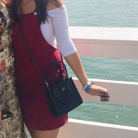 Velvet Overall Dress - Picture 4 of 5